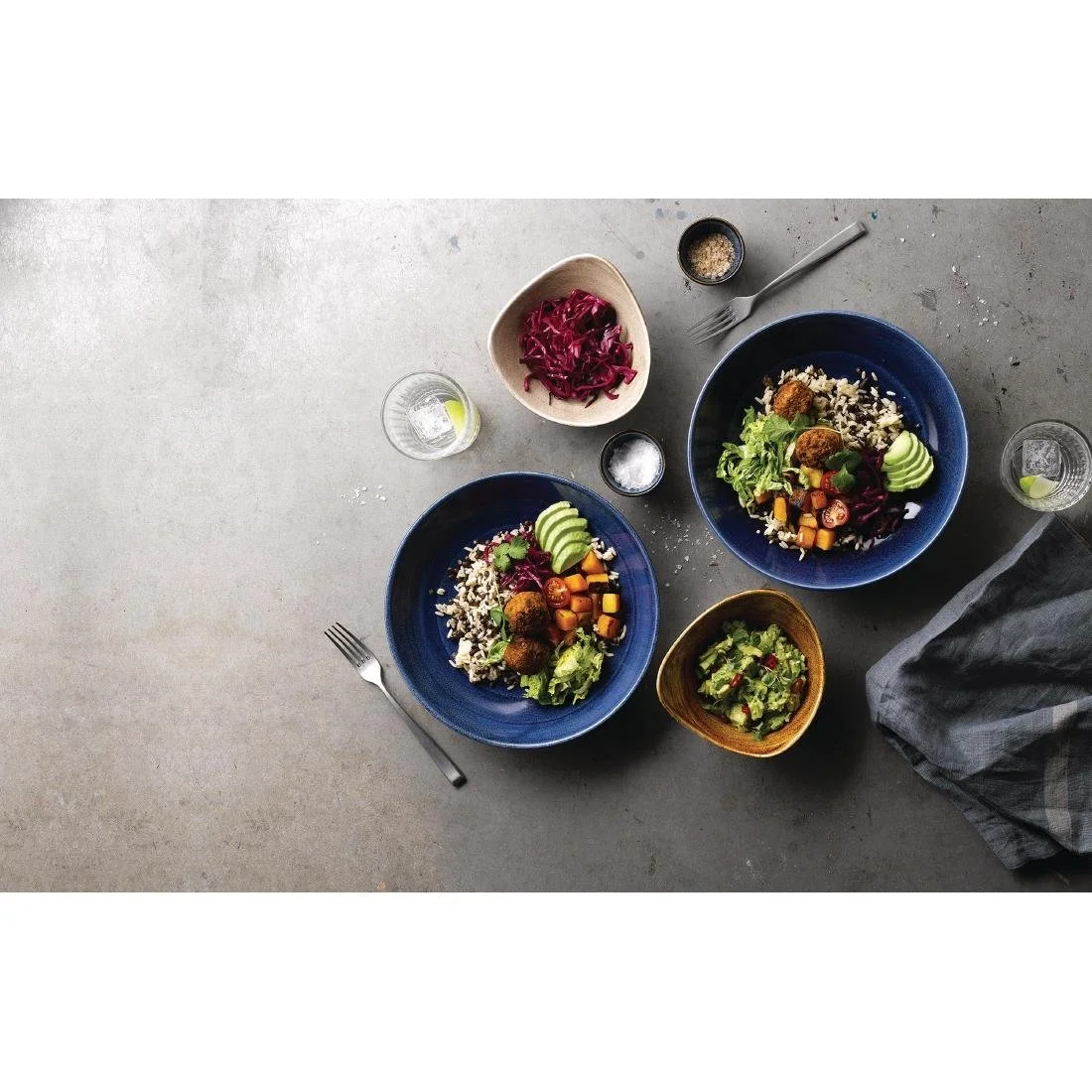 Churchill Stonecast Patina Coupe Bowls Cobalt 248mm (12 Pack) - Image 4