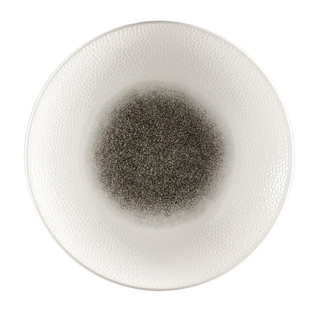 Churchill Isla Centre Print Deep Coupe Plates Quartz Black 281mm (12 Pack) - Image 1