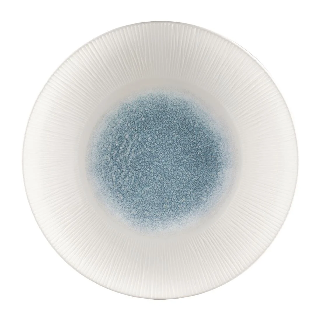 Churchill Bamboo Centre Print Deep Coupe Plates Topaz Blue 281mm (12 Pack) - Image 1