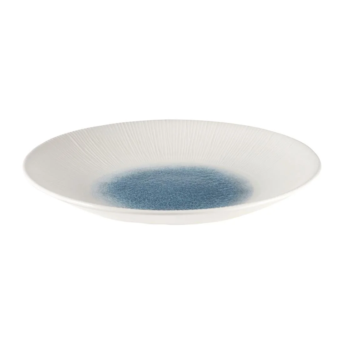 Churchill Bamboo Centre Print Deep Coupe Plates Topaz Blue 281mm (12 Pack) - Image 2