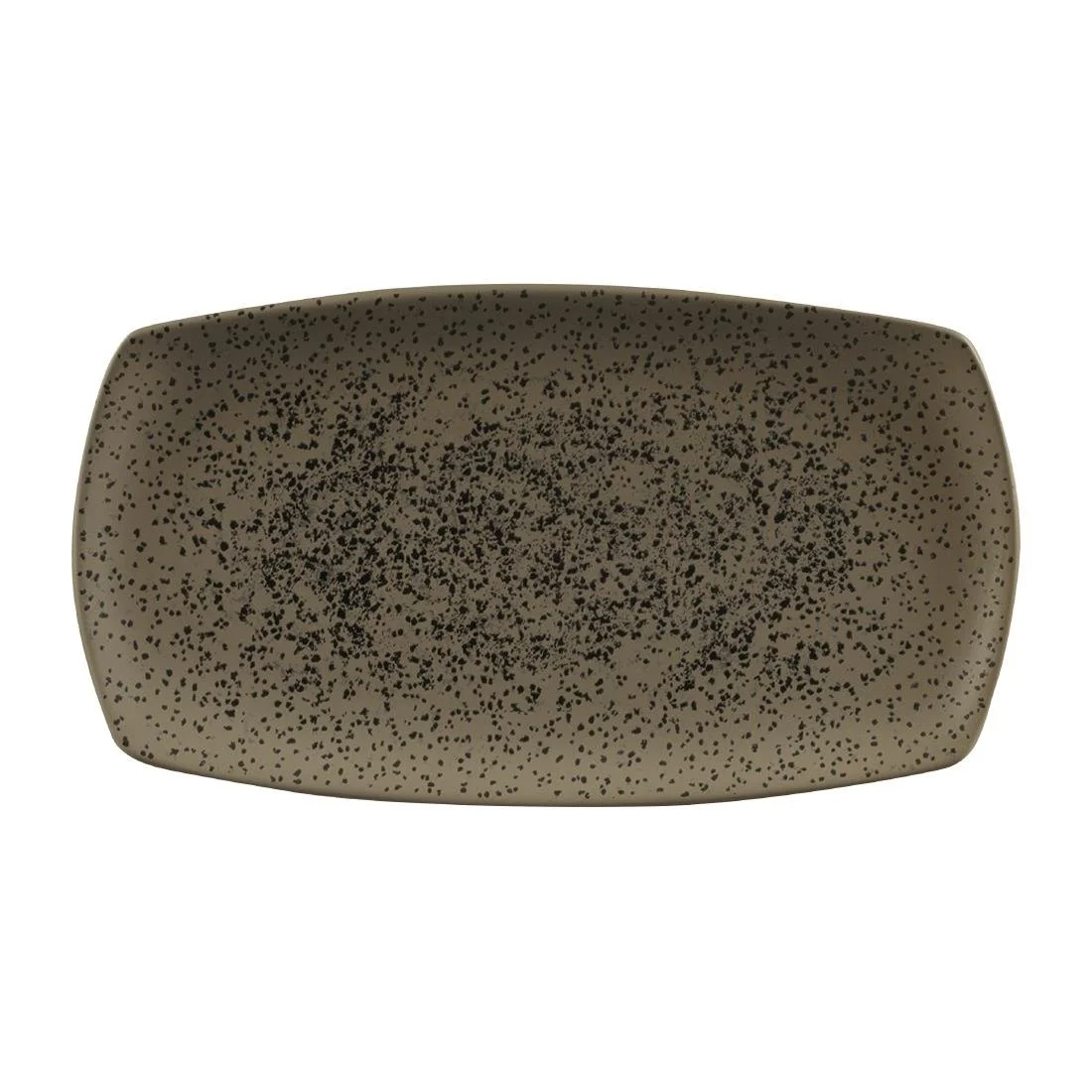 Churchill Menu Shades Caldera Rectangular Plates Flint Grey 355mm (6 Pack)