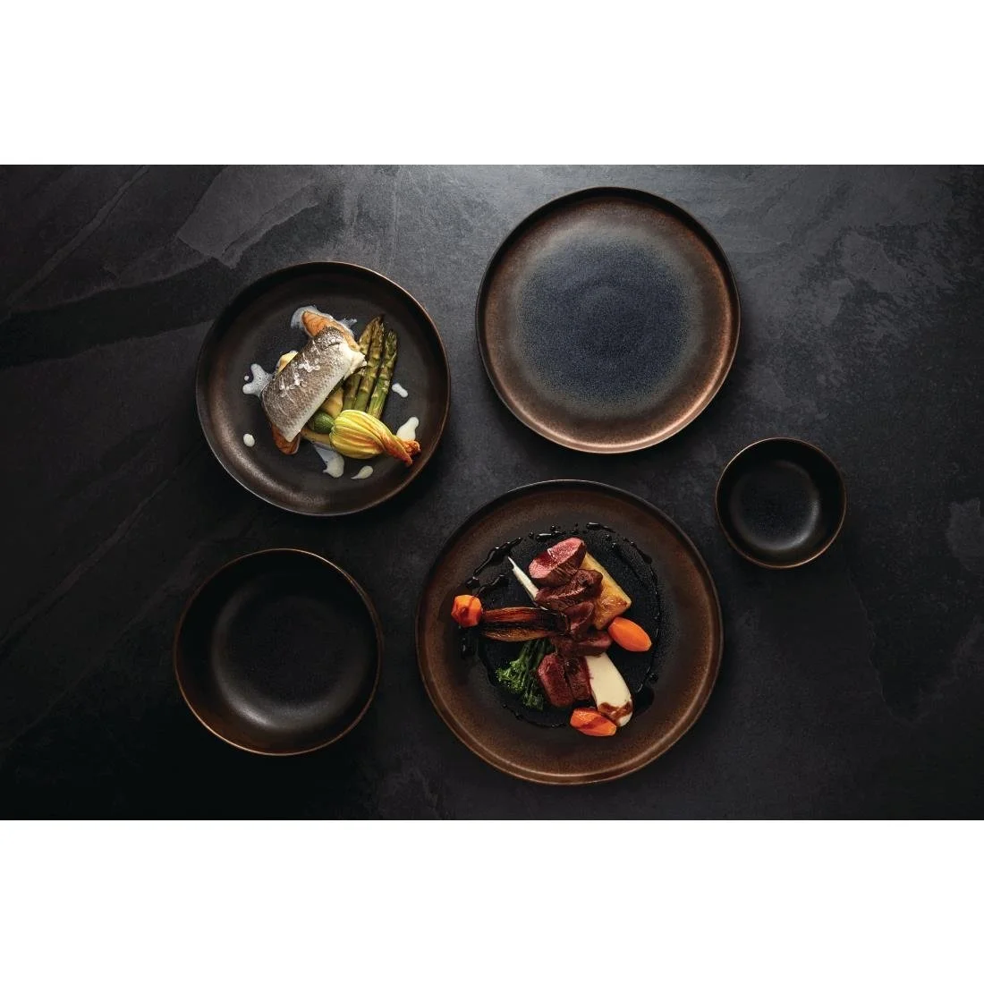 Olympia Ochre Flat Plates 220mm (6 Pack) - Image 3