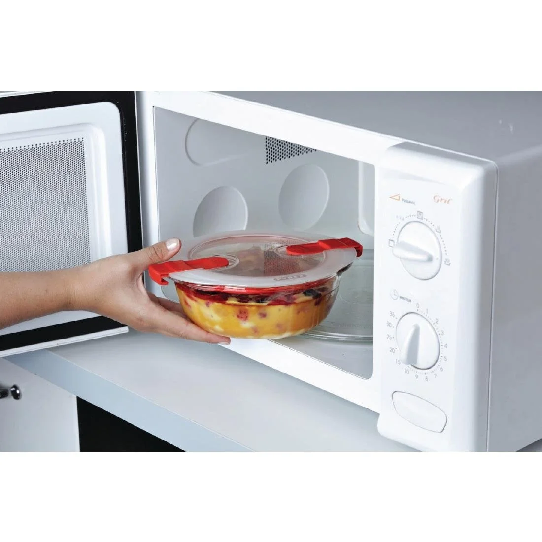 Pyrex Cook and Heat Round Dish with Lid 350ml - Image 4