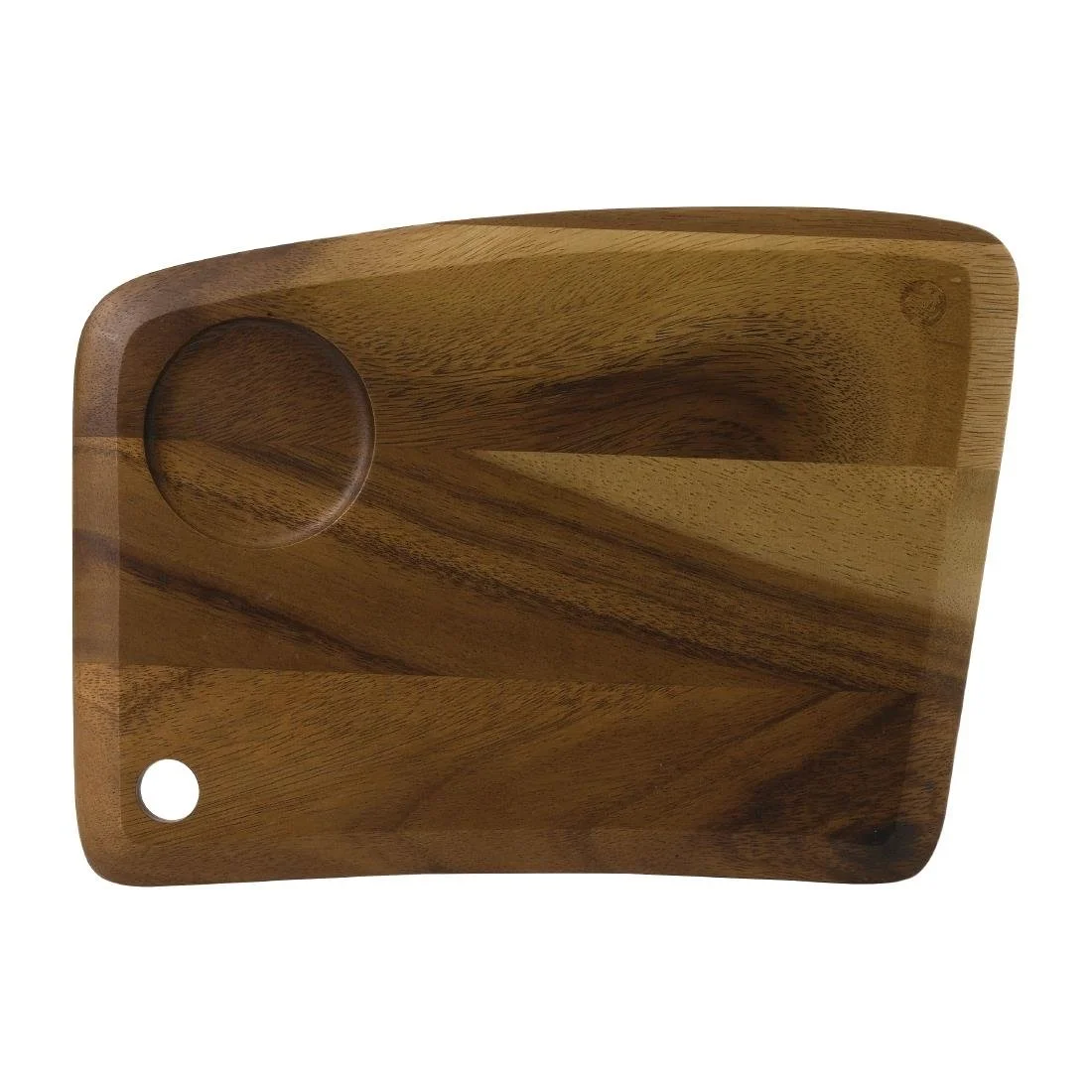 Churchill Alchemy Wood Medium Geo Deli Board 289x206mm (4 Pack) - Image 1