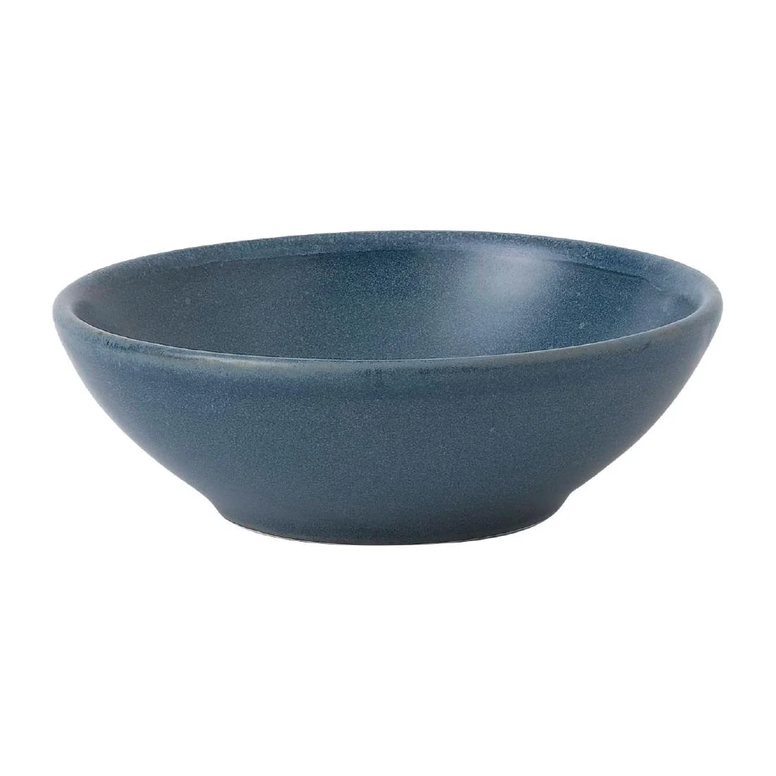Churchill Super Vitrified Nourish Oslo Contour Shallow Bowls Blue 116mm (12 Pack) - Image 1