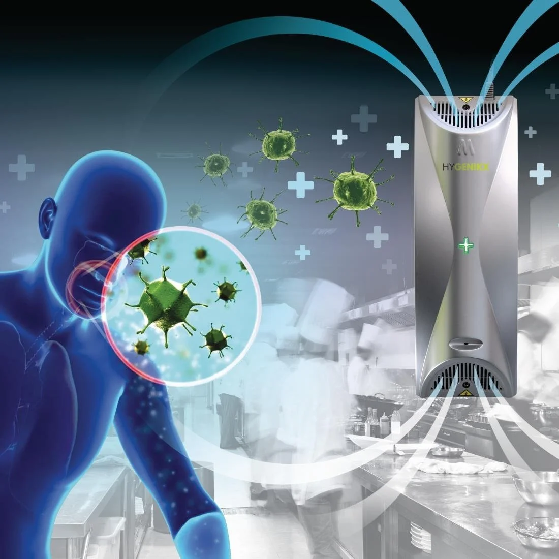 HyGenikx Air Steriliser for General Areas White Finish - Image 3