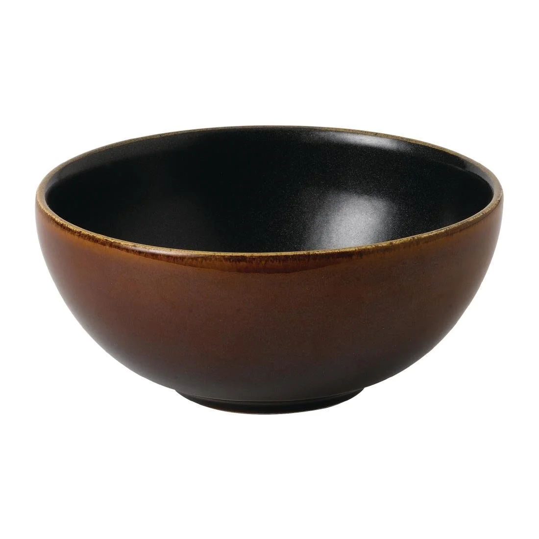 Churchill Super Vitrified Nourish Siena Brown Deep Bowls 155mm (6 Pack) - Image 1