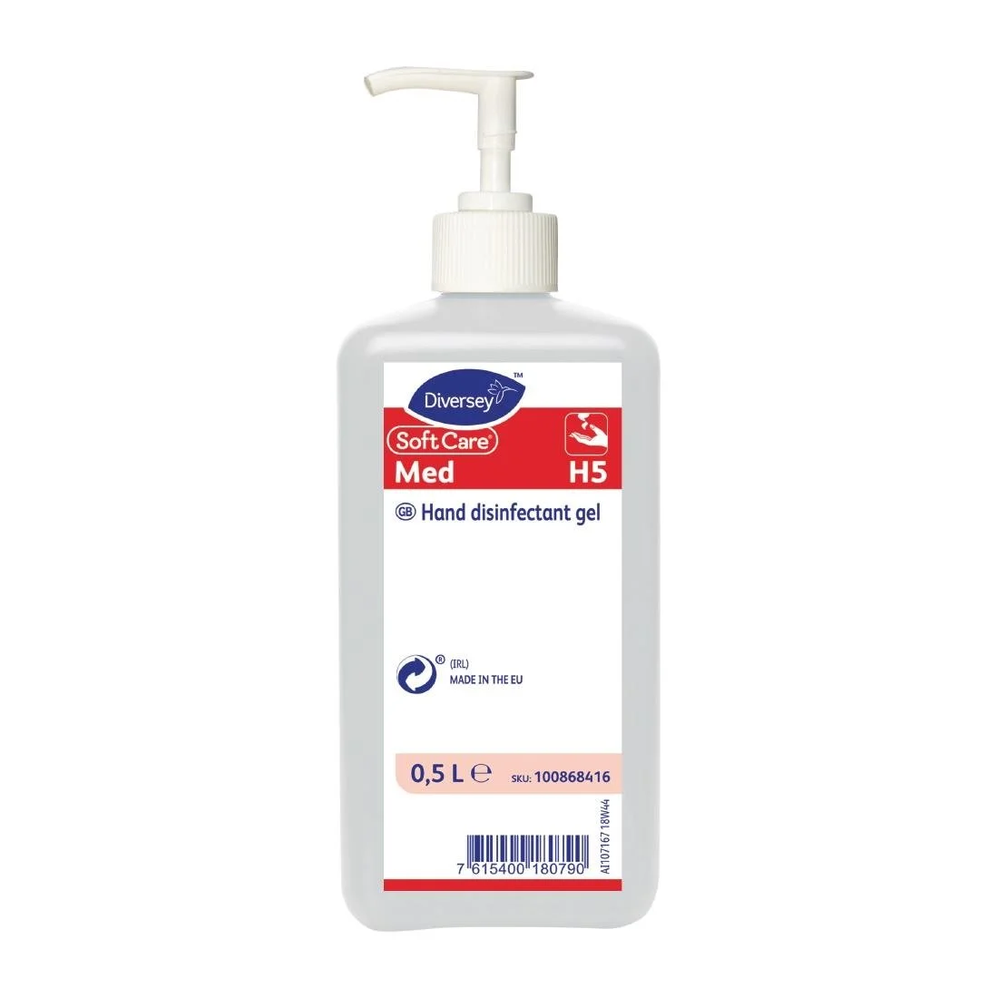 Diversey SoftCare H5 Alcohol Hand Sanitising Gel 500ml (Single Pack) - Image 1