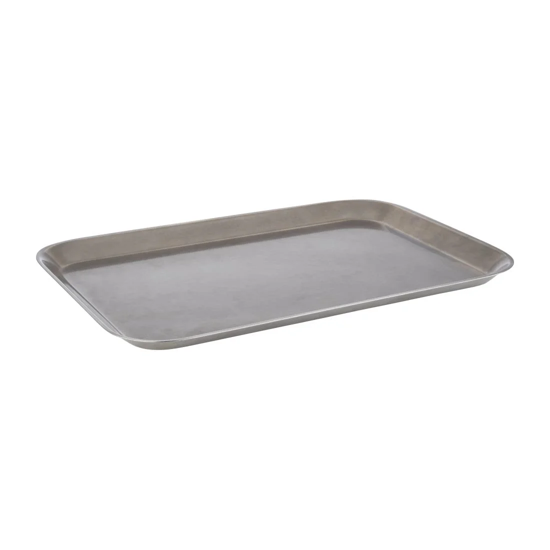 APS Vintage Stainless Steel Serving Tray 380(L)x265(W)mm - Image 1