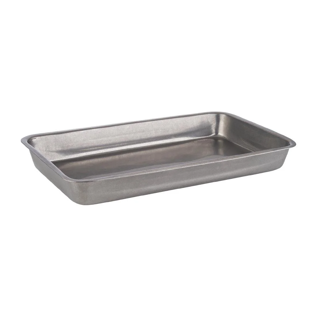 APS Vintage Stainless Steel Serving Tray 255(L)x160(W))mm - Image 1