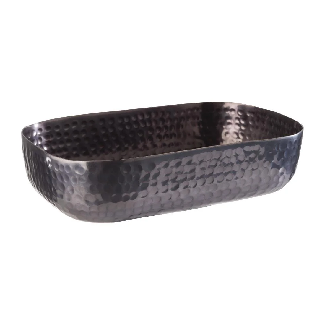 APS Hammered Serving Bowl Black 155 x 230mm - Image 1