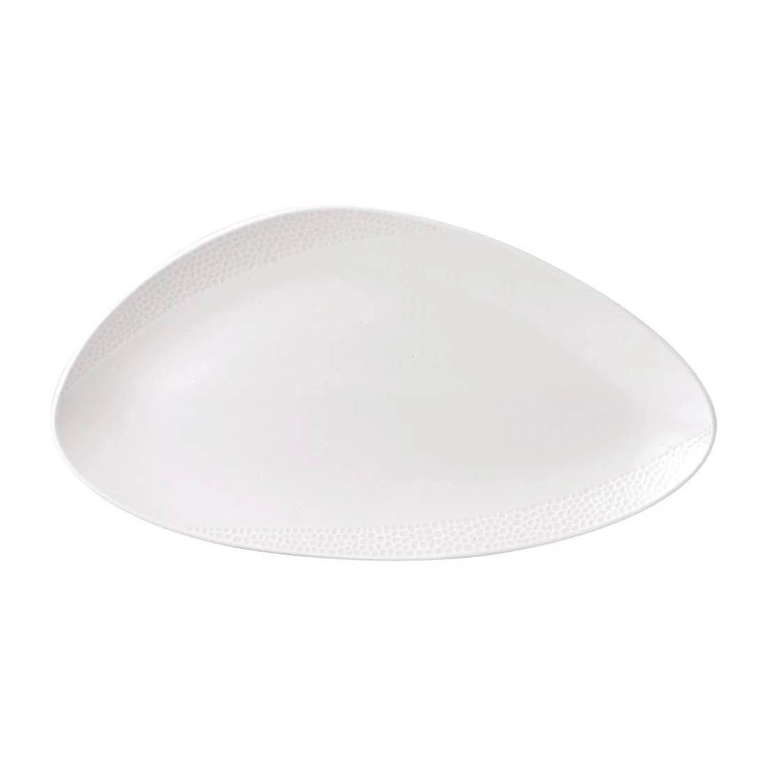 Isla White Chefs' Triangle Plates 13 3/4 x 7 3/8 " (6 Pack) - Image 1