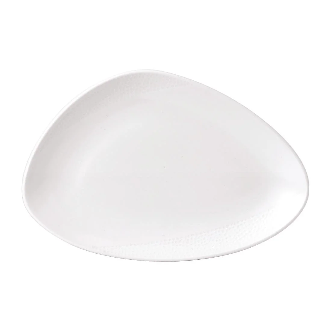 Isla White Chefs' Triangle Plates 12 x 8 " (6 Pack) - Image 1