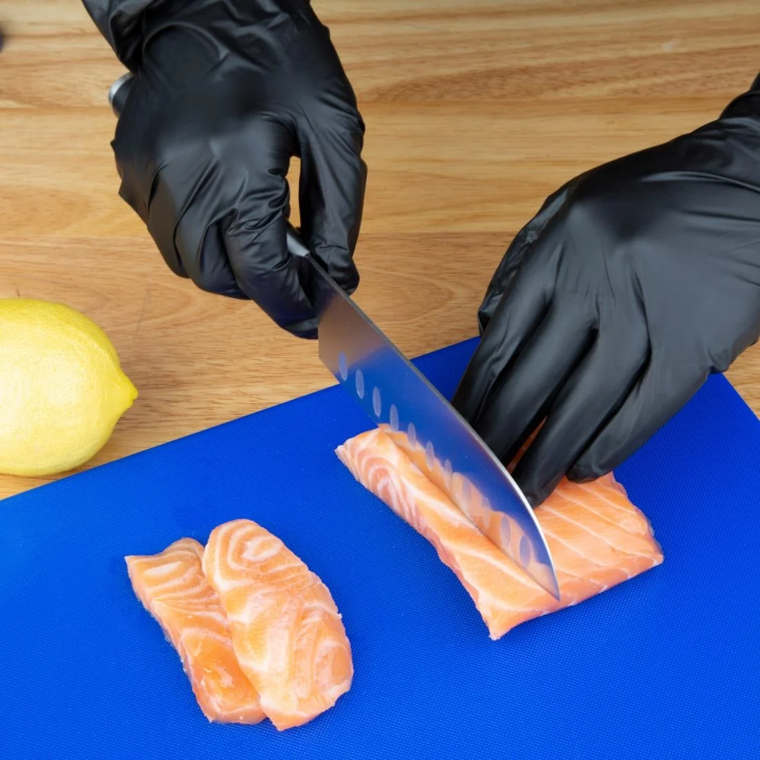 Hygiplas Vinyl Black Powder Free Gloves - Image 3