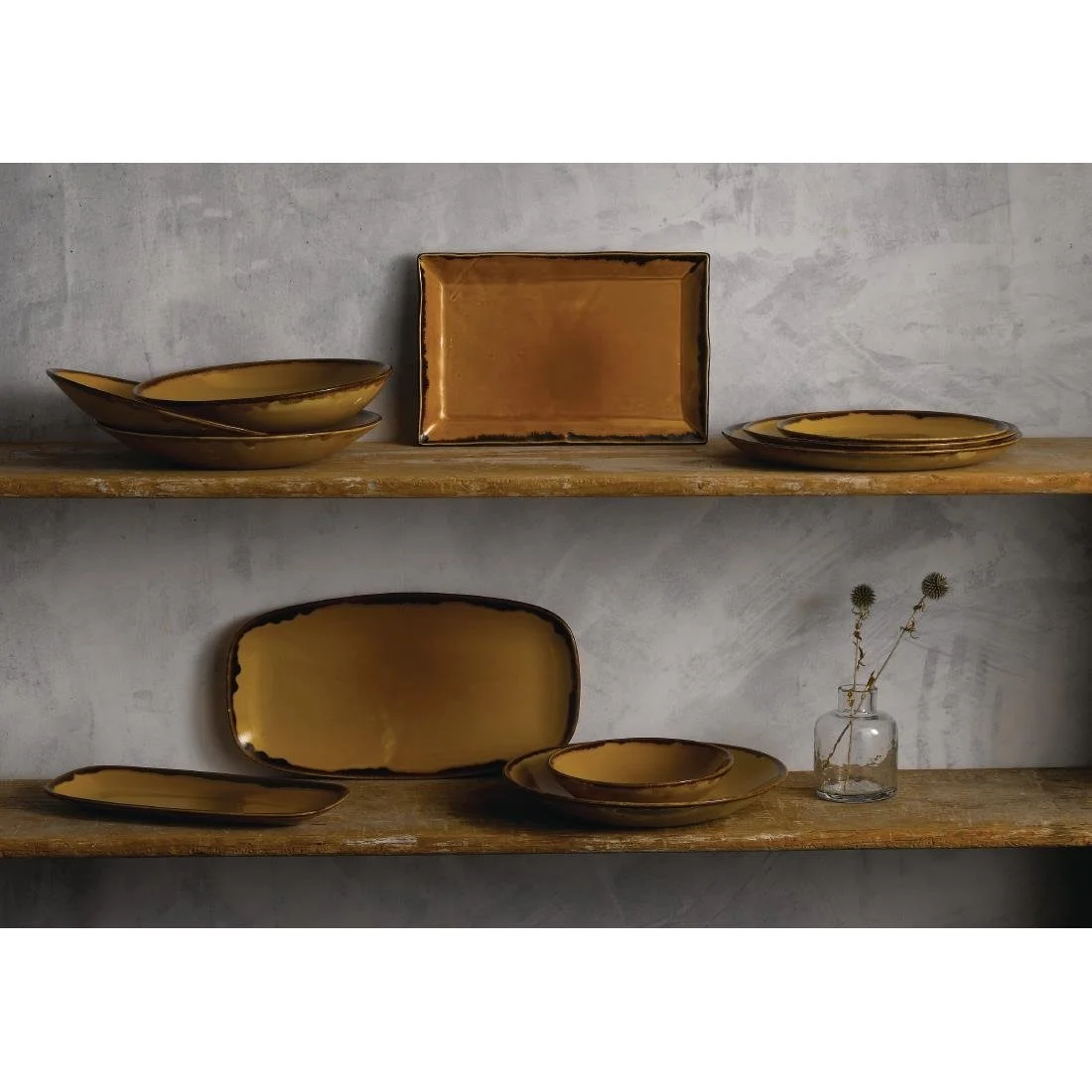 Dudson Harvest Deep Coupe Plates Mustard 255mm (12 Pack) - Image 3