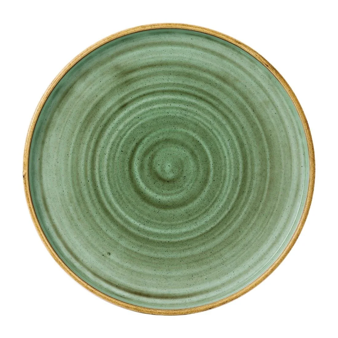 Stonecast Samphire Green Walled Plates 10 1/4 " (6 Pack) - Image 1