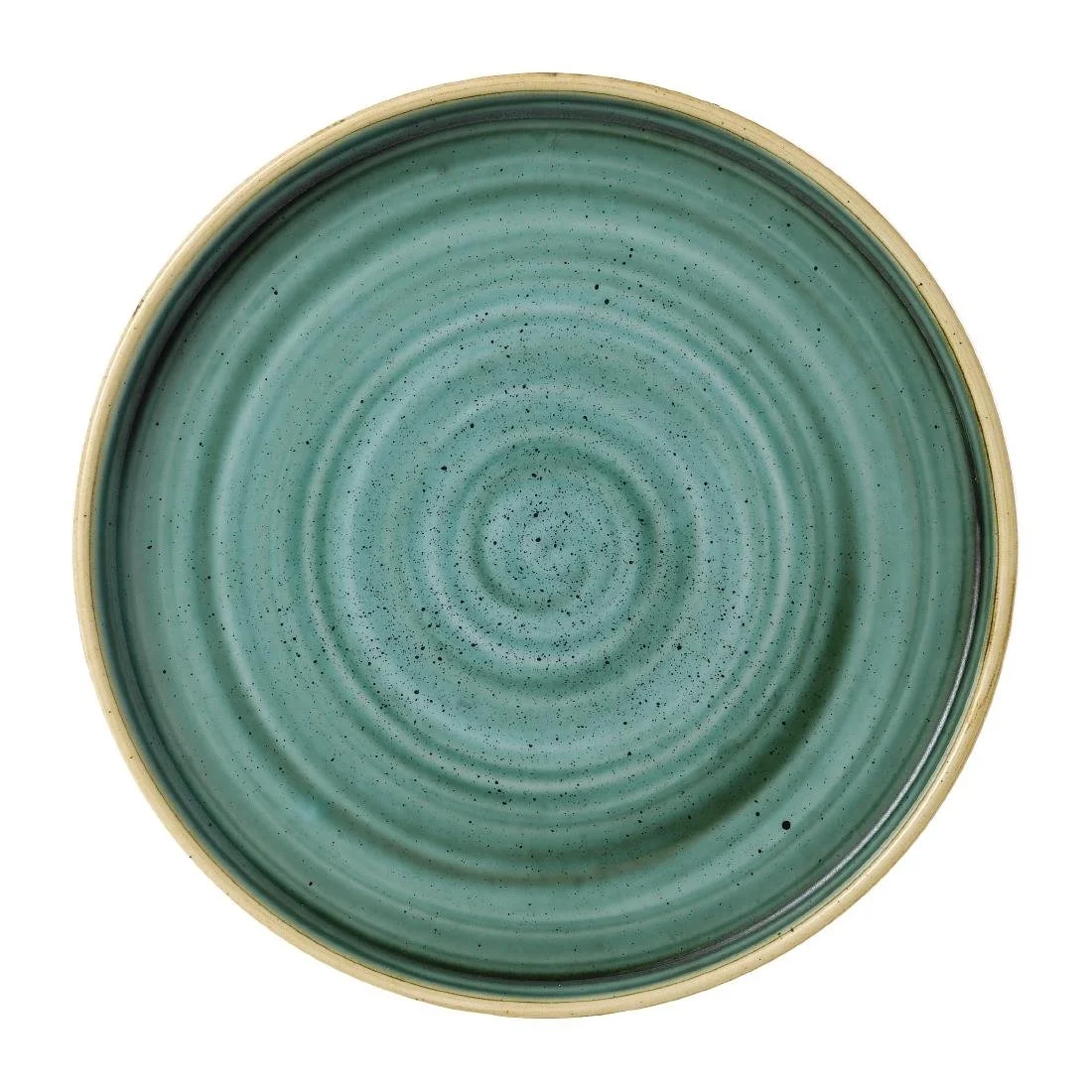 Stonecast Samphire Green Walled Plates 8 1/4 " (6 Pack) - Image 1