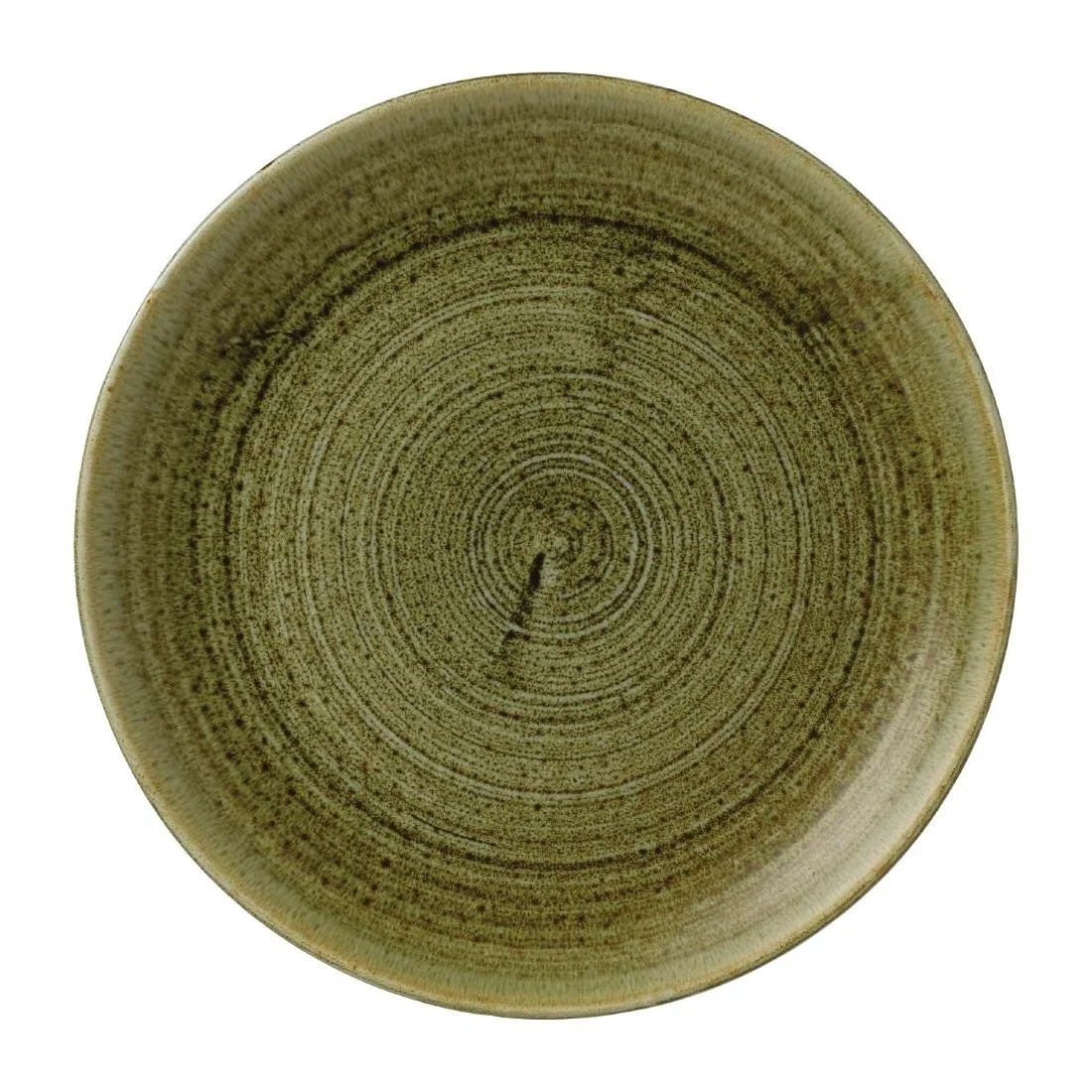 Stonecast Plume Olive Coupe Plates 8 2/3 " (12 Pack) - Image 1