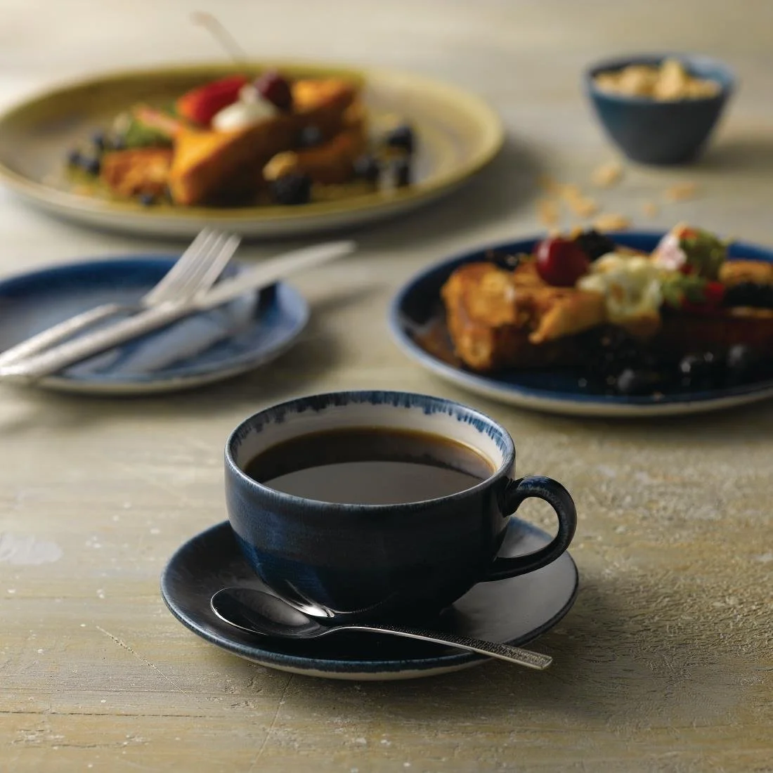 Stonecast Plume Ultramarine Cappuccino Cups 12oz (12 Pack) - Image 3