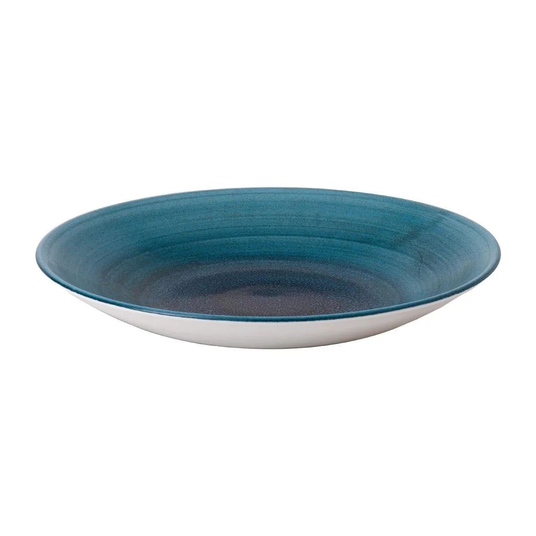 Churchill Stonecast Aqueous Lagoon Deep Coupe Plates 281mm (12 Pack) - Image 1