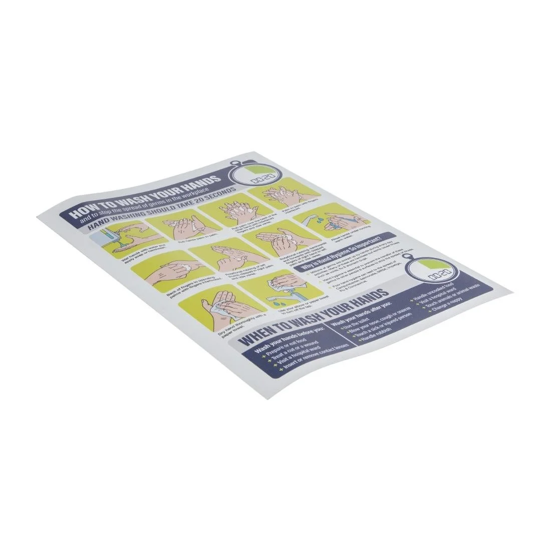 How To Wash Your Hands Sign A4 Self-Adhesive - Image 4