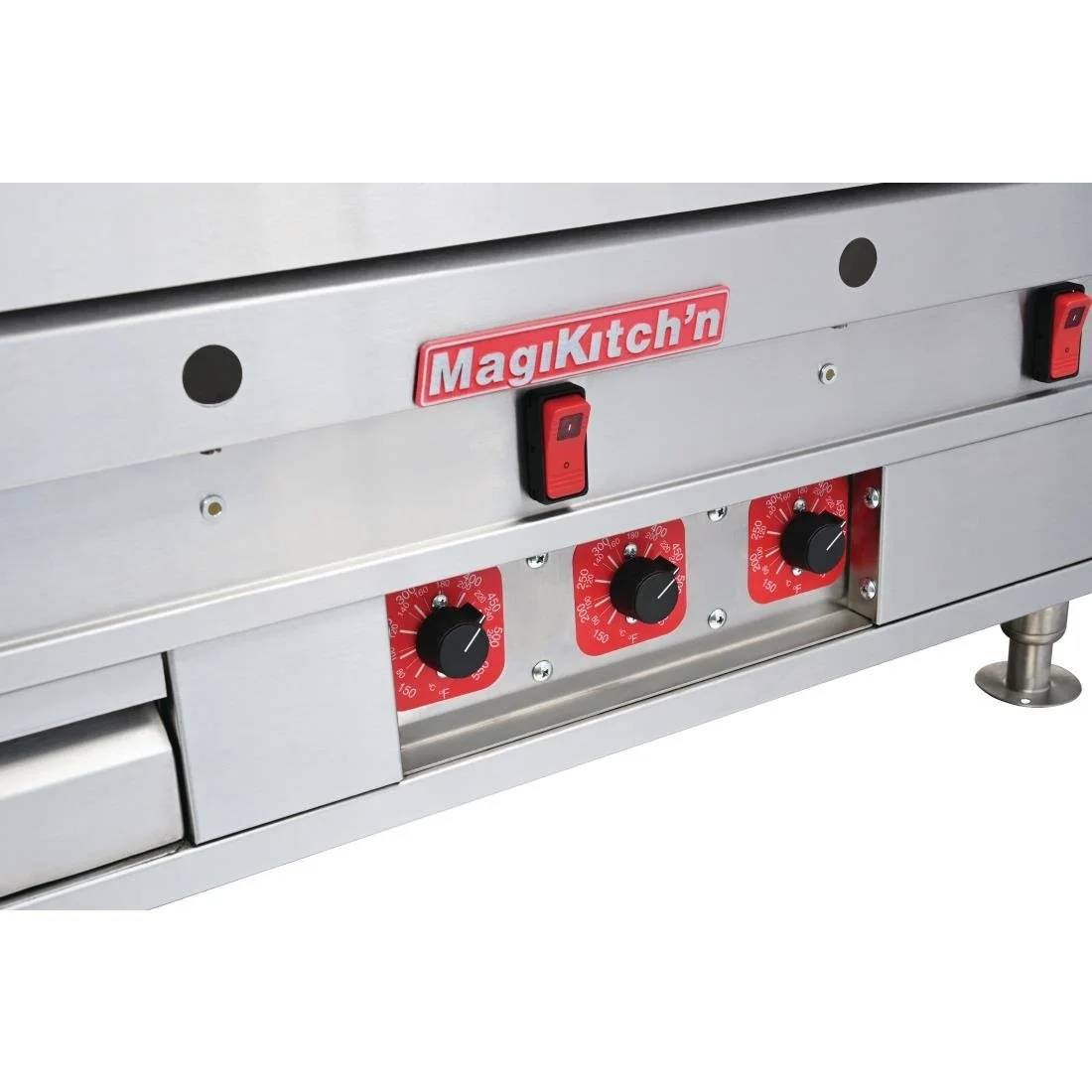 MagiKitch'n MKG Heavy Duty Chrome Gas Griddle - Image 4