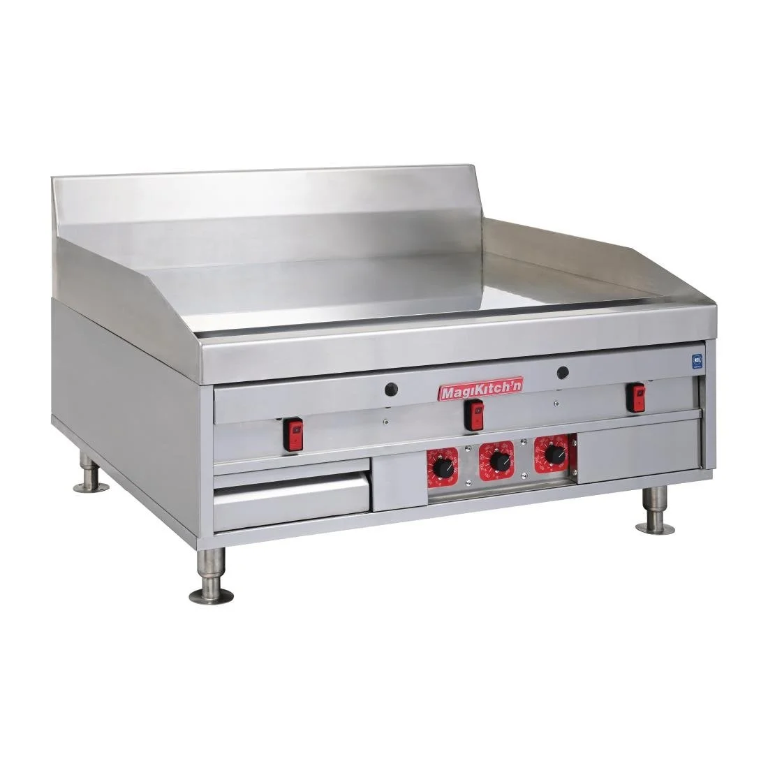 MagiKitch'n MKG Heavy Duty Chrome Gas Griddle - Image 1