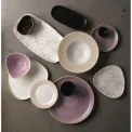 Churchill Studio Prints Kintsugi Agate Grey Lotus Plates 254mm (12 Pack) - Image 2