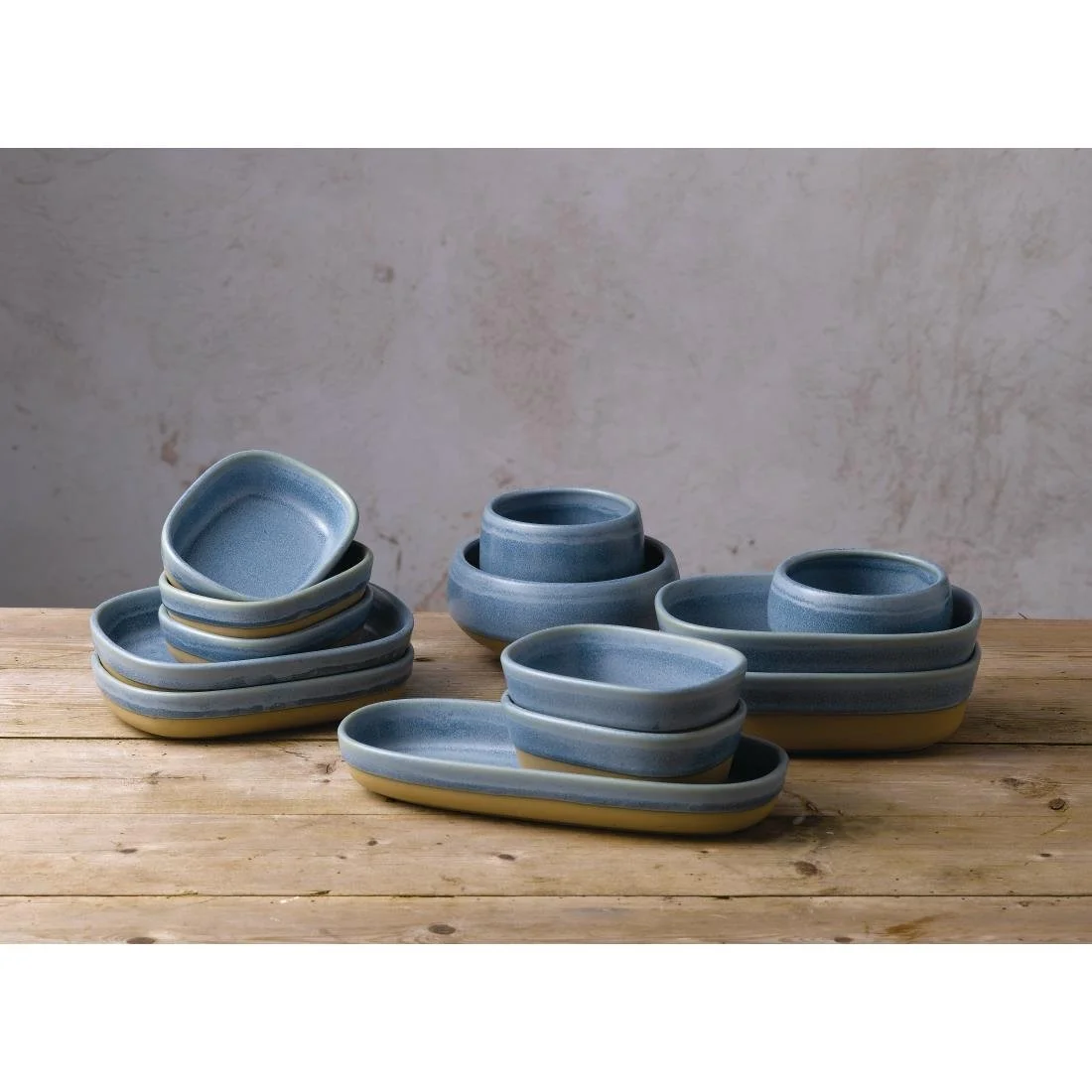 Churchill Emerge Oslo Blue Dip Pots 570ml (12 Pack) - Image 2