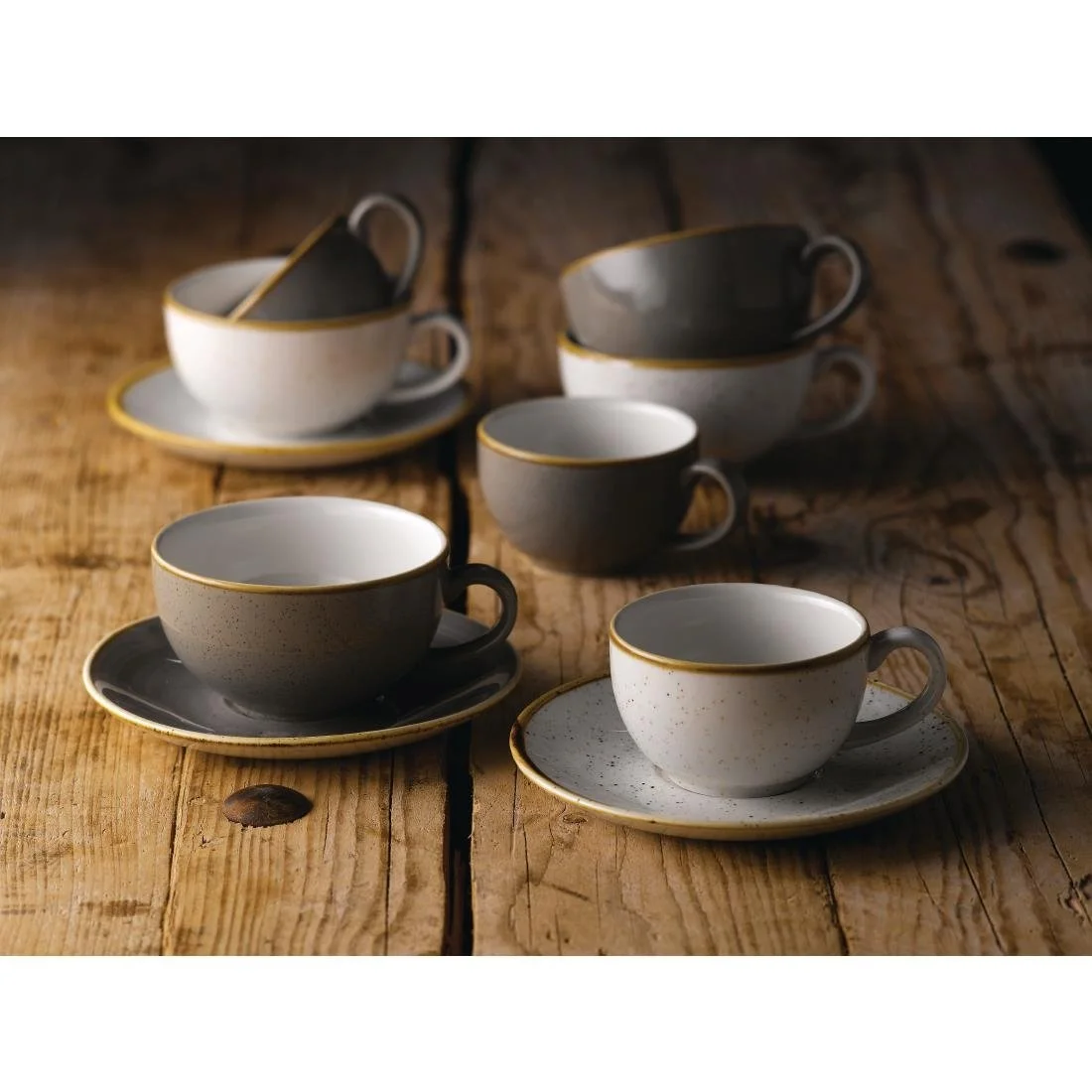 Churchill Stonecast Grey Cappuccino Cups 170ml (12 Pack) - Image 2