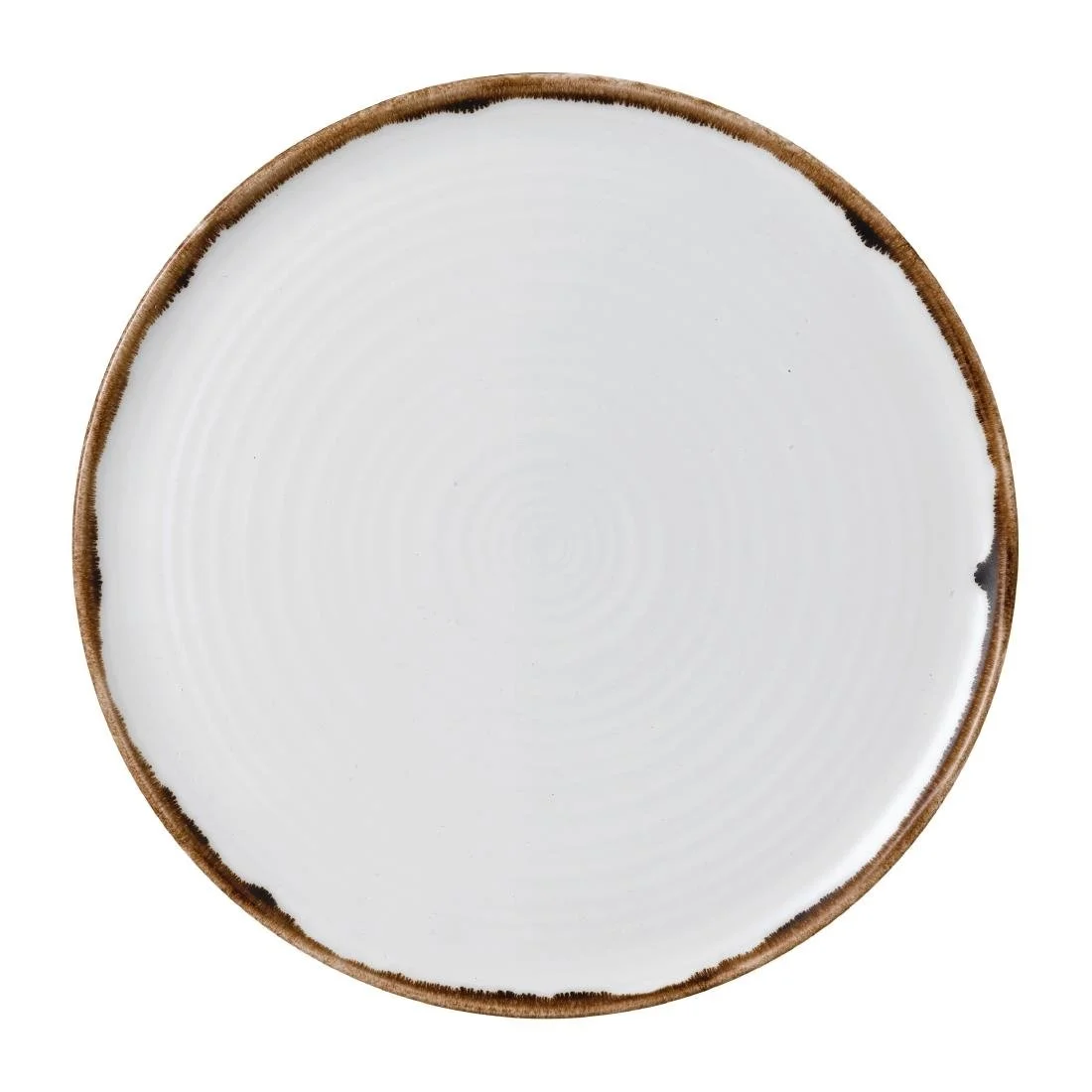 Dudson Harvest Organic Coupe Flat Plates Natural 318mm (6 Pack) - Image 1