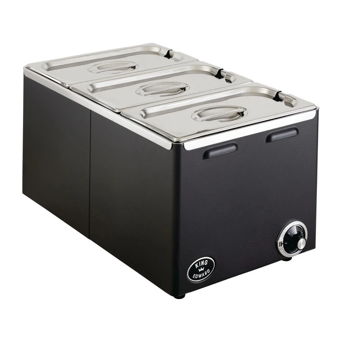 King Edward Wet and Dry Heat Bain Marie Black - Image 1