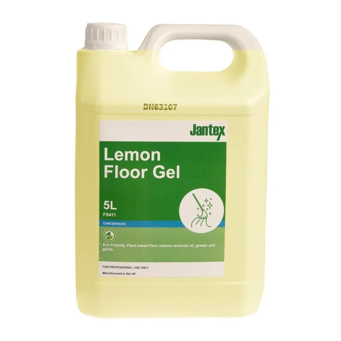 Jantex Green Lemon Floor Gel Cleaner Concentrate 5Ltr - Image 1