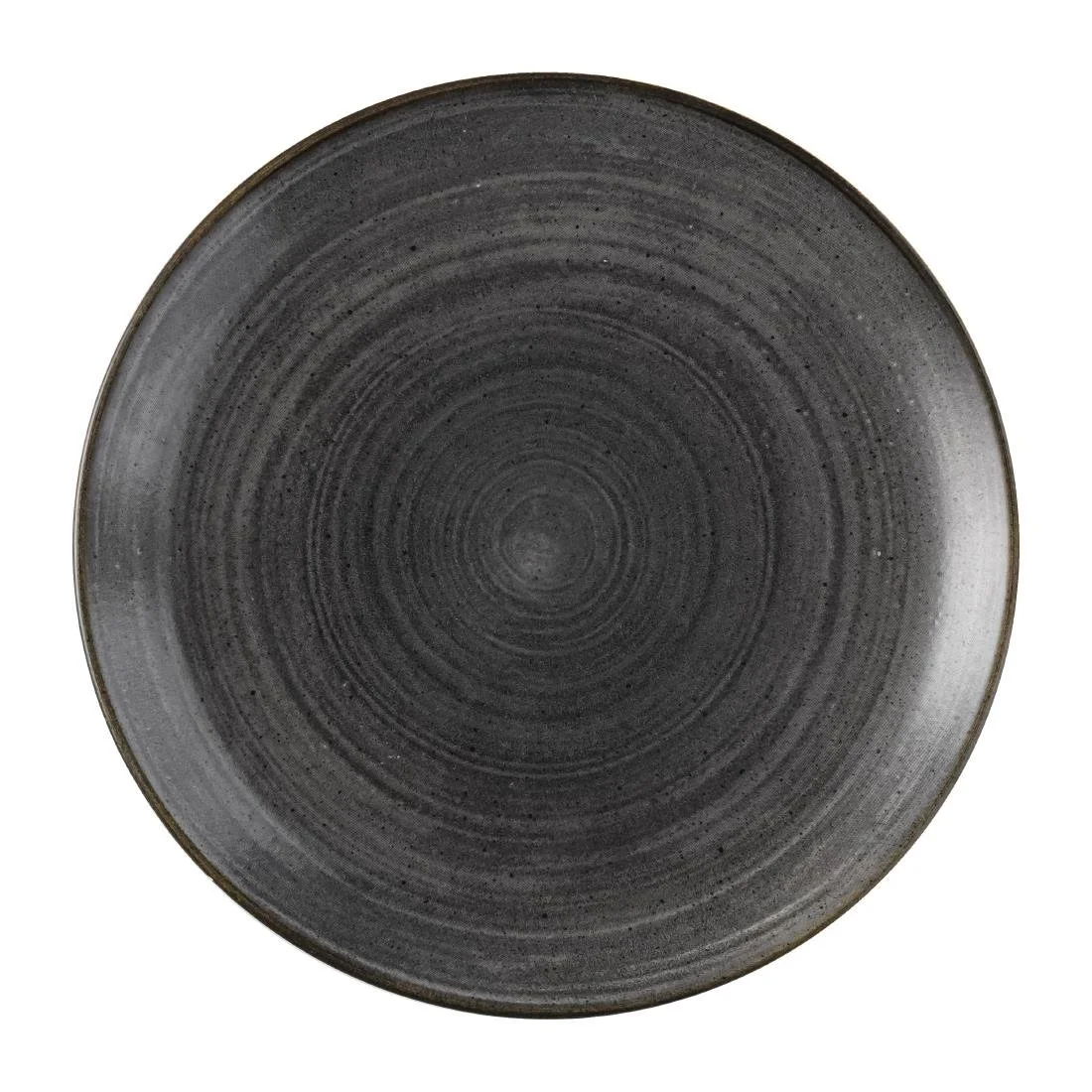 Churchill Stonecast Raw Evolve Coupe Plates Black 286mm (12 Pack) - Image 1
