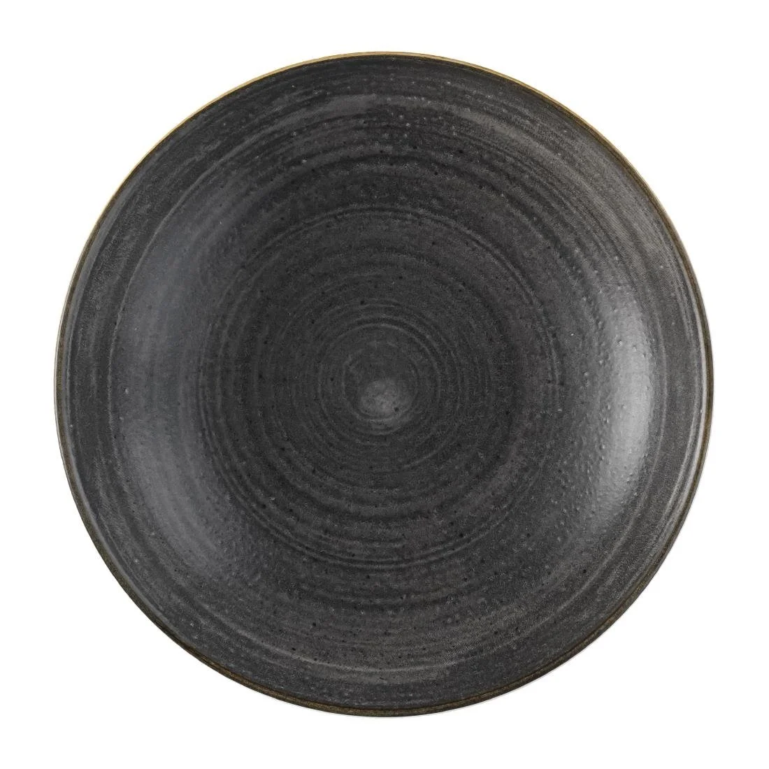 Churchill Stonecast Raw Evolve Coupe Bowls Black 248mm (12 Pack) - Image 1