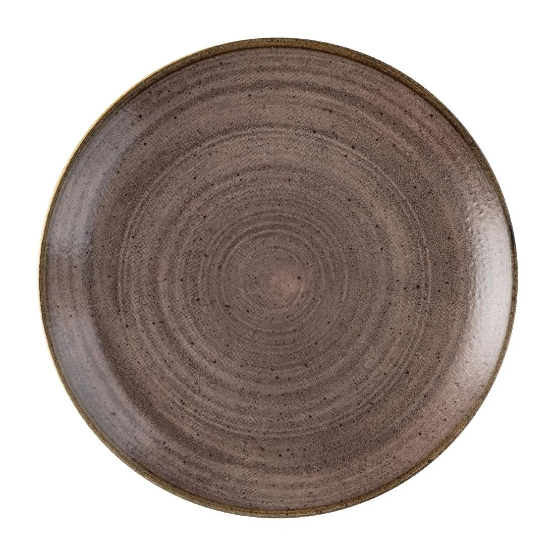 Churchill Stonecast Raw Evolve Coupe Plates Brown 219mm (12 Pack) - Image 1