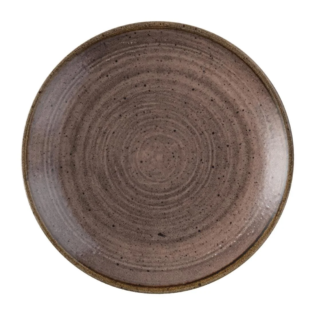 Churchill Stonecast Raw Evolve Coupe Plates Brown 165mm (12 Pack) - Image 1