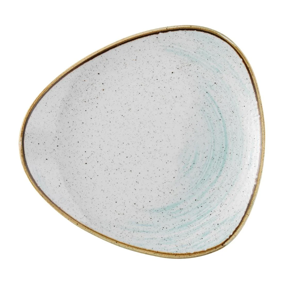 Churchill Stonecast Accents Lotus Plate Duck egg 229mm (12 Pack)