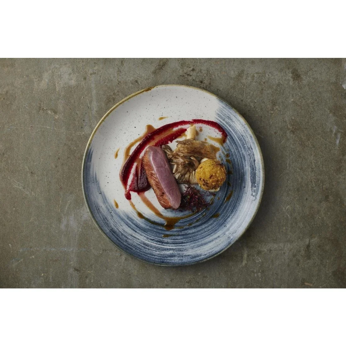 Churchill Stonecast Accents Evolve Coupe Plate Blueberry 260mm (12 Pack) - Image 2