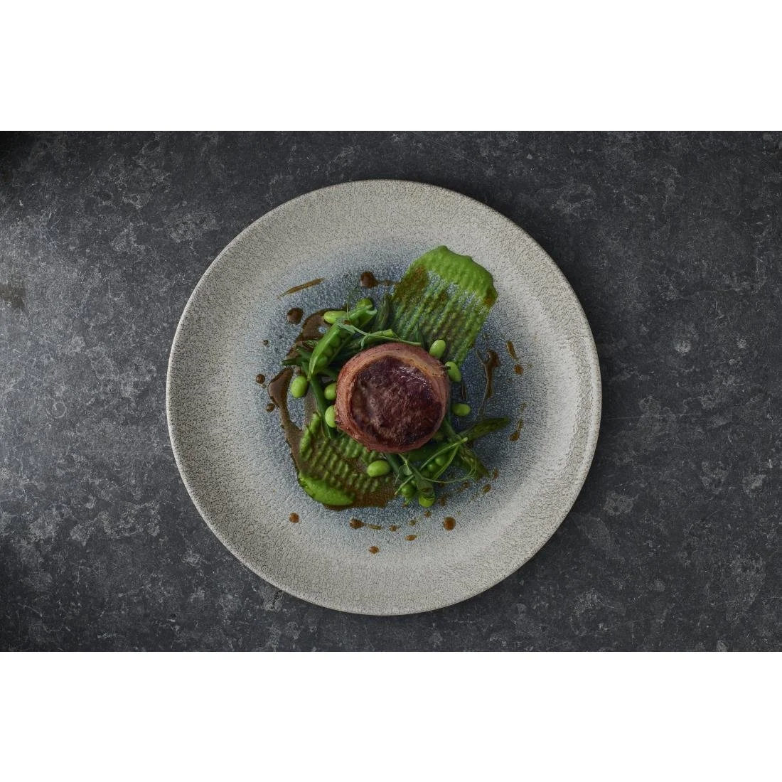 Churchill Raku Duo Agate Evolve Coupe Plate Topaz 286mm (12 Pack) - Image 2