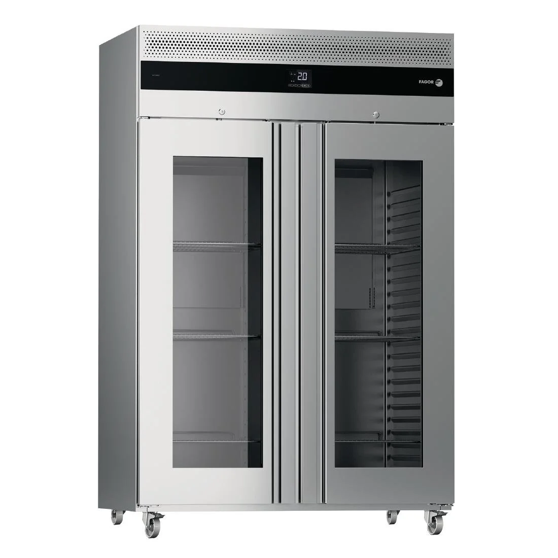 Fagor Advance Gastronorm Upright Cabinet Display Fridge 2 Door AUP-22G GD - Image 1