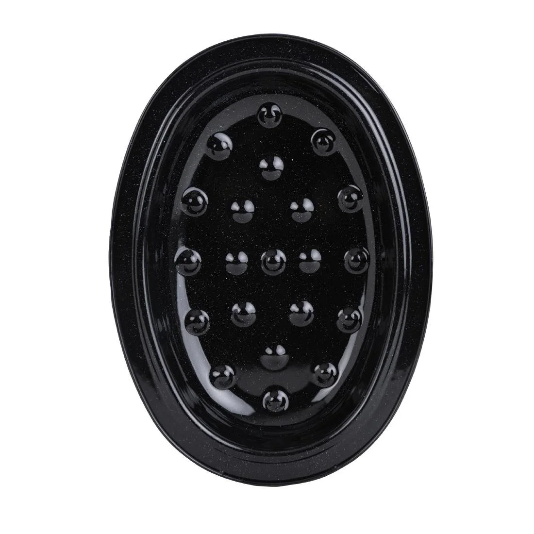 Wham Enamel Oval Roaster Black 240x333mm - Image 2
