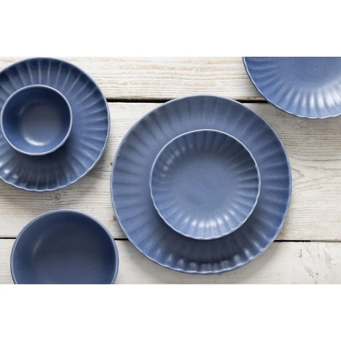 Olympia Corallite Plates Blue 205mm (6 Pack) - Image 2