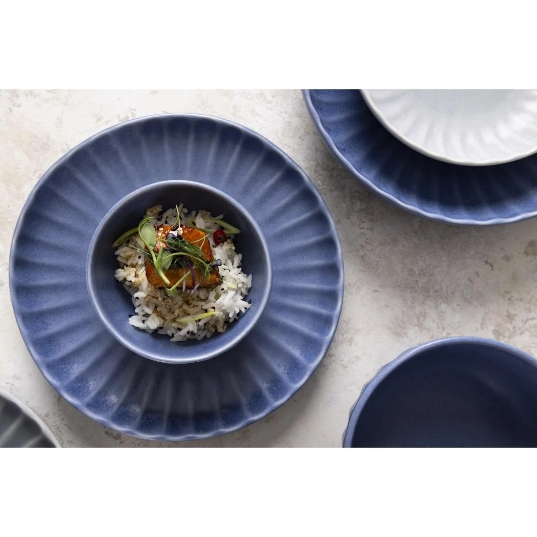 Olympia Corallite Plates Blue 205mm (6 Pack) - Image 11