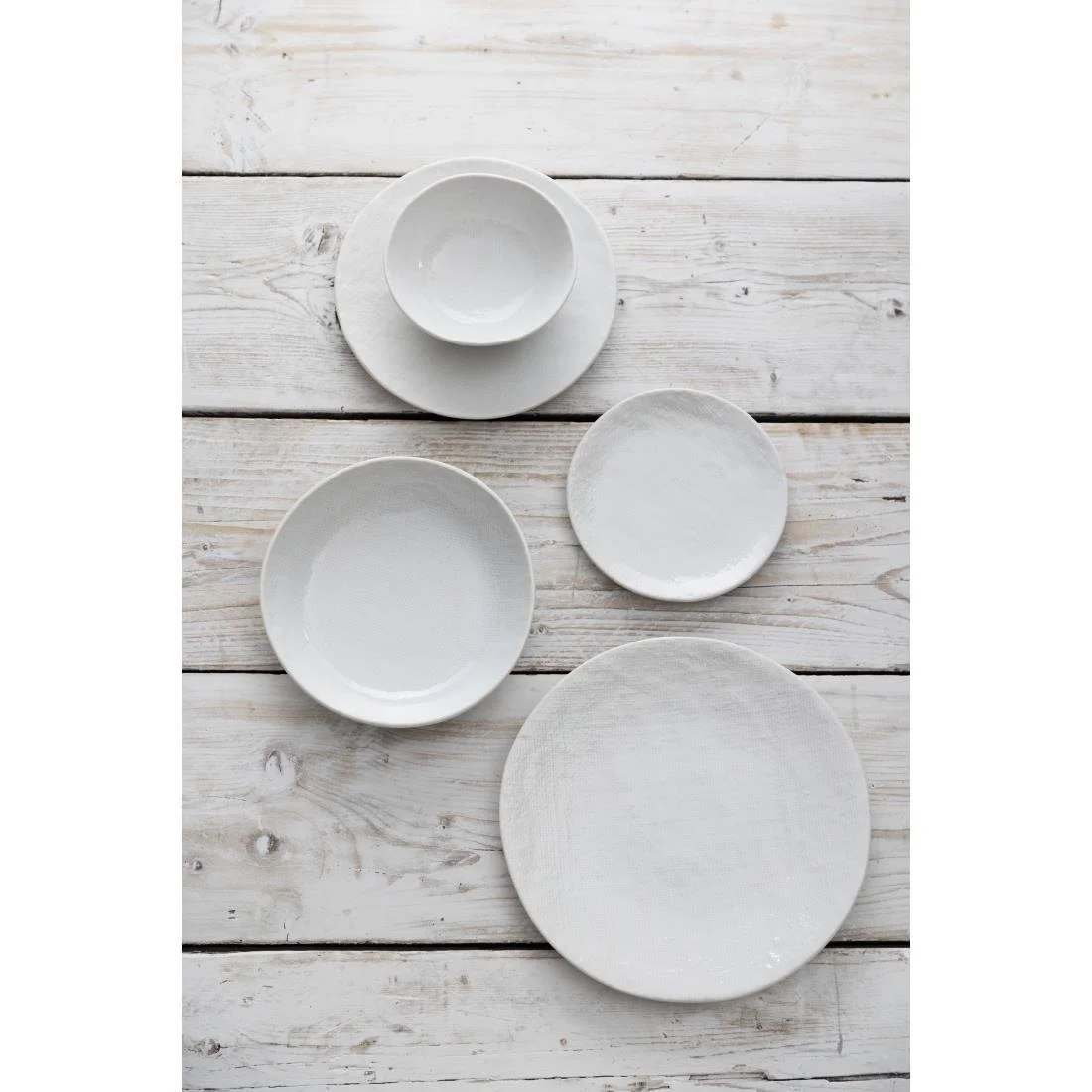 Olympia Denim Coupe Plates White 285mm (4 Pack) - Image 2