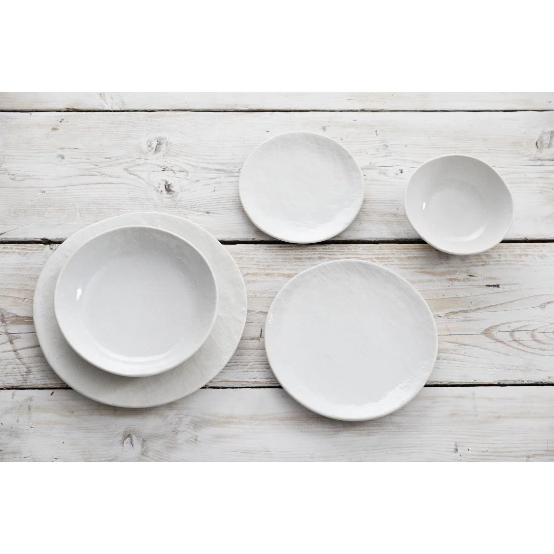 Olympia Denim Coupe Plates White 285mm (4 Pack) - Image 4