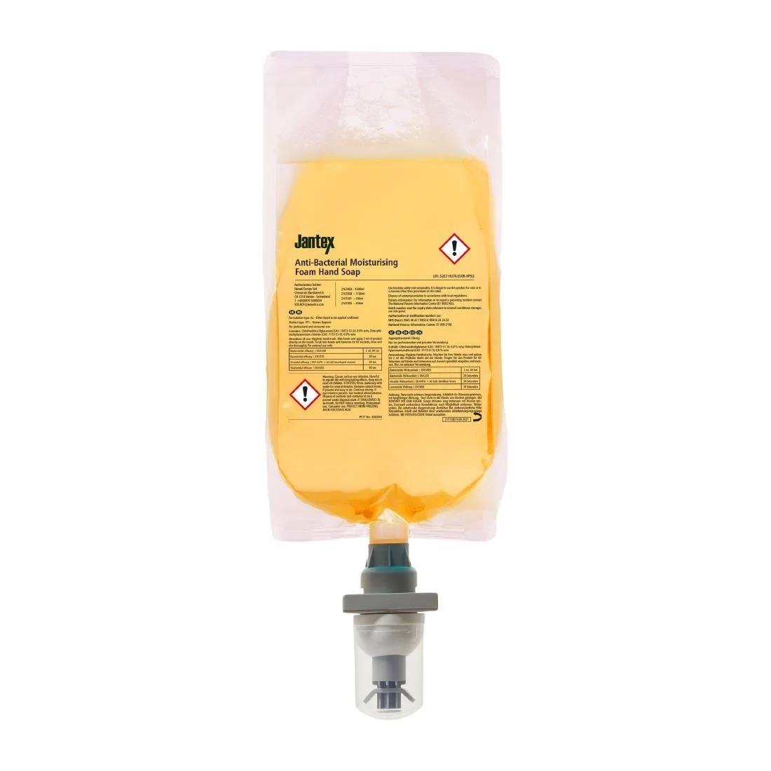 Jantex Foam Anti-Bacterial Hand Soap Refill Pouch 1300ml - Image 1