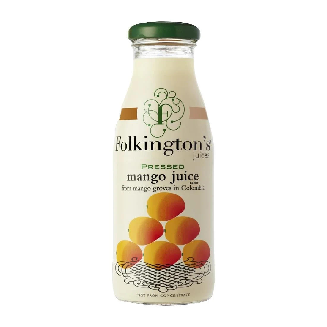 Folkington's Juices Mango Glass Bottle 250ml (12 Pack) - Image 1