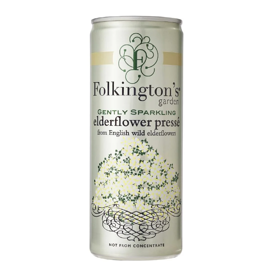 Folkington's Sparkling Drinks Elderflower Can 250ml (12 Pack) - Image 1