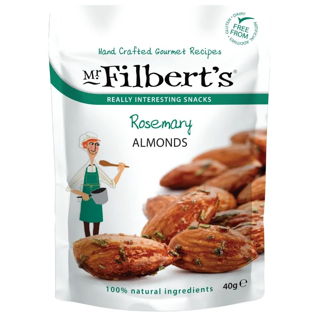 Mr Filbert's Rosemary Almonds 40g (20 Pack) - Image 1